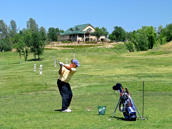 Gold Hills Golf Course, Redding CA - Practice Range & Clubhouse