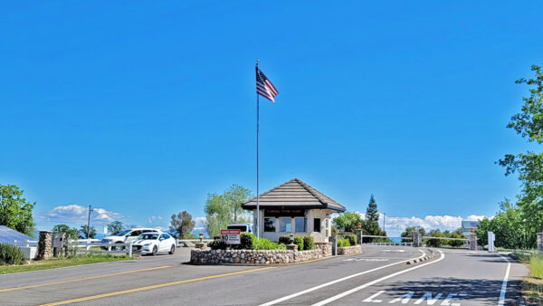 Entrance to the Gated Lake Community